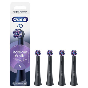 Oral-B iO zamjenske glave Radiant White Black, 4 kom