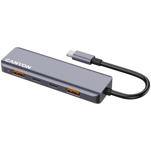 Canyon USB hub DS-18, 5u1, USB-C, (CNS-TDS18)