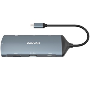 Canyon USB hub DS-15, 8u1, 4K, USB-C, (CNS-TDS15)