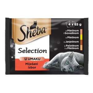 Sheba, 4x85g, vrećice, mix obroci u umaku