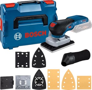 BOSCH Professional akumulatorska oscilatorna brusilica GSS 18V-13, L-BOXX 136 kovčeg, Solo alat