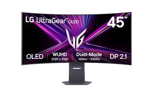 LG monitor UltraGear 45GX950A-B, 45" OLED, 5K2K WUHD, 165Hz/330Hz, 0.03ms, USB-C, zakrivljeni