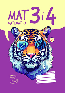 Pisanka Matematika 3 i 4 LIPA MILL, B5 kvadratići, 48 listova, meki uvez