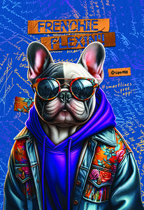 Bilježnica Fashion Animals, A4 kvadratići, 40 lista, meki uvez