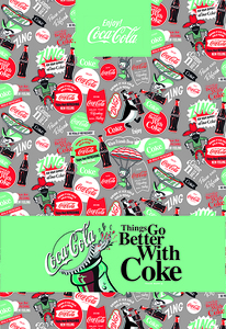 Bilježnica Coca Cola, A4 kvadratići, meki uvez