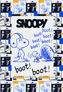 Bilježnica Snoopy, A4 kvadratići, meki uvez