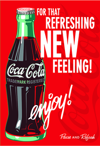 Bilježnica Coca Cola, A4 kvadratići, meki uvez