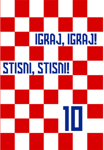 Bilježnica Igraj moja Hrvatska, A4, kvadratići, meki uvez