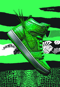 Bilježnica Premium sneakers, A4 kvadratići, 42 lista, meki uvez