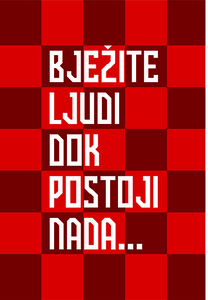 Bilježnica Igraj moja Hrvatska, A4, kvadratići, meki uvez