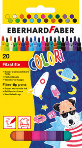 Flomasteri Eberhard Faber Colori, perivi, 20 boja