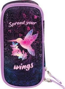 Pernica, četvrtasta, 1 zip, Karbon, SPREAD YOUR WINGS
