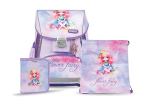 Školska torba set, anatomska, 3u1, Street, ABC FLOWER FAIRY
