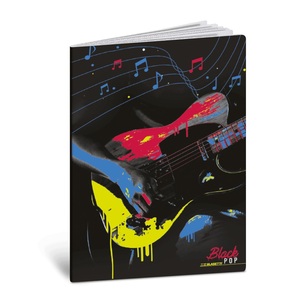 Bilježnica  Blasetti Scuola Imperdibili Black pop, A4 kvadratići, 50 listova, meki uvez