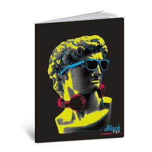 Bilježnica  Blasetti Scuola Imperdibili Black pop, A4 linije, 50 listova, meki uvez