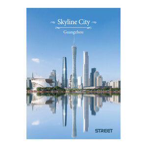 Bilježnica Street SKY LINE CITY, A4 kvadratići, 54 lista, meki uvez
