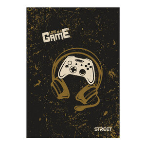 Bilježnica Street GAMING, A4 kvadratići, 54 lista, meki uvez