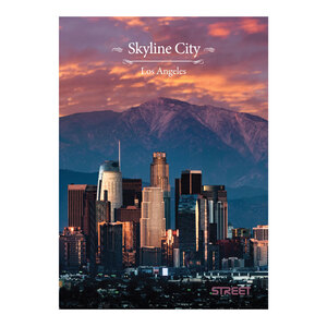 Bilježnica Street SKY LINE CITY, A4 kvadratići, 54 lista, meki uvez