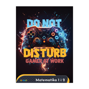 Pisanka Matematika 1 i 2  STREET GOLD MIX, B5 kvadratići, 24 lista, meki uvez