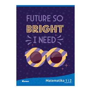 Pisanka Matematika 1 i 2 KARBON MIX, B5 kvadratići, 24 lista, meki uvez
