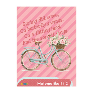 Pisanka Matematika 1 i 2  STREET GOLD MIX, B5 kvadratići, 24 lista, meki uvez
