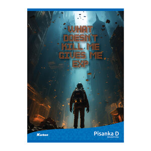 Pisanka D KARBON MIX, B5 linije, 48 listova, meki uvez