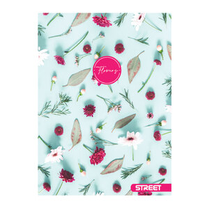 Bilježnica Street FLOWERS, A4 linije, 54 lista, meki uvez