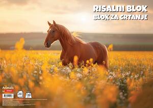 Target Animal blok za crtanje A3, 140 g, 20 listova