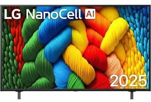 LG 55" NanoCell AI TV 55NANO80A3B, 4K UHD, webOS Smart TV, HDR10