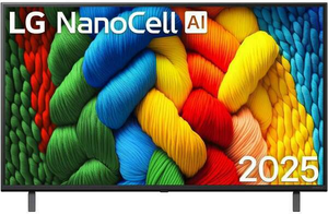 LG 75" NanoCell AI TV 75NANO80A3B, 4K UHD, webOS Smart TV, HDR10