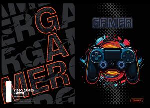 Bilježnica, Target Gamer, A4, linije, 54 lista, meki uvez