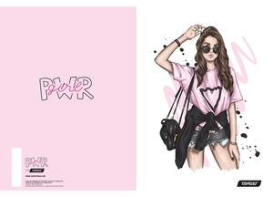 Bilježnica, Target Girl Power, A4, linije, 54 lista, meki uvez
