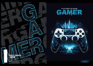 Bilježnica, Target Gamer, A4, linije, 54 lista, meki uvez