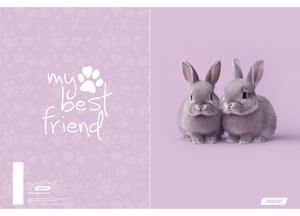 Bilježnica, Target My Best Friends, A4, kvadratići, 54 lista, meki uvez