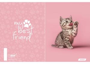 Bilježnica, Target My Best Friends, A4, kvadratići, 54 lista, meki uvez