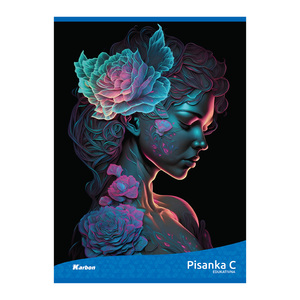 Pisanka C KARBON MIX, B5 linije, 16 lista, meki uvez