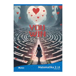 Pisanka Matematika 3 i 4 KARBON MIX, B5 kvadratići, 48 listova, meki uvez