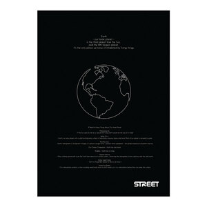 Bilježnica Street BLACK&WHITE, A4 linije, 54 lista, meki uvez