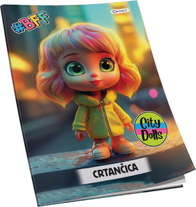 Crtančica Soft+ Premium Connect Girl, B5 linije, 24 listova, meki uvez