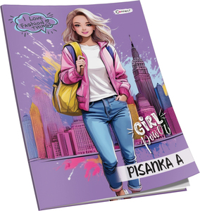 Pisanka A Premium Connect Girl, B5 linije, 16 listova, meki uvez