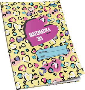 Pisanka matematika 3 i 4 Educa, B5 kvadratići, 48 listova, meki uvez