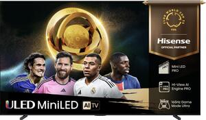 Hisense 100" ULED Mini-LED TV 100U7Q PRO (2025), 4K UHD, VIDAA Smart TV, Hi-View AI Engine PRO, 165Hz Game Mode Ultra