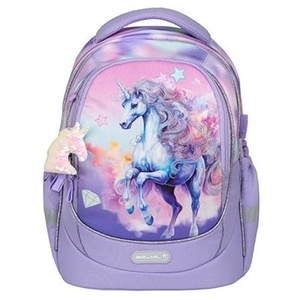 Torba školska Belmil, Leisure plus, Bright rainbow unicorn