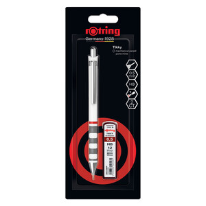 Tehnička olovka,  Tikky, Rotring, 0.5 mine, bijela