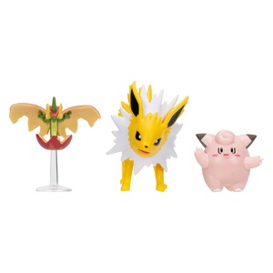 Pokemon Battle Figure, 3 figure, Clefairy, Flapple, Jolteon