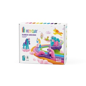 Glina KAZOO HEY CLAY Rainbow Unicorns 15028, 15 kutijica