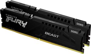 Memorija Kingston 16GB (2x8) DDR5 5600MHz, FURY Beast, U-DIMM (KF556C36BBEK2-16)