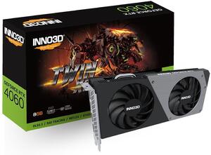 Grafička kartica INNO3D, nVidia RTX4060 Twin X2 8GB GDDR6, PCIe 4.0, 3x Display port, 1x HDMI