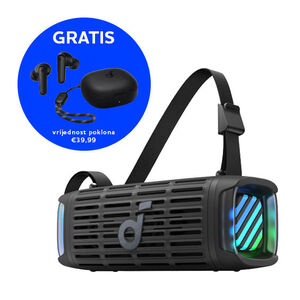 ANKER Zvučnik Boom 3i +Slušalice R50i SOUNDCORE, Bluetooth, Black