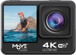 MOYE Akcijska Kamera Venture Duo – 4K@60fps, EIS, Dual Screen, WiFi